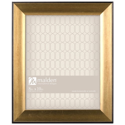Malden International Designs 2177-46 Classic Wood Picture Frame,4x6 Gold 